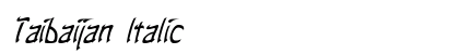 Taibaijan Italic Preview