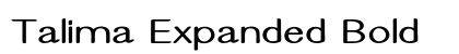 Talima Expanded Bold preview