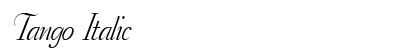 Tango Italic Preview