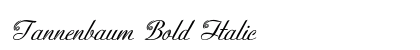 Tannenbaum Bold Italic Preview