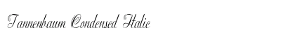 Tannenbaum Condensed Italic Preview