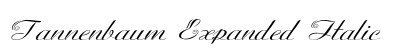 Tannenbaum Expanded Italic Preview