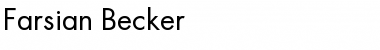 Download Farsian Becker Font