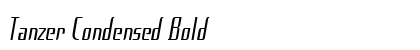Tanzer Condensed Bold Preview