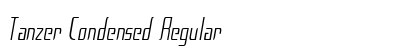 Tanzer Condensed Regular Preview