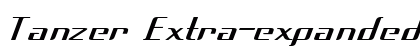 Tanzer Extra-expanded Bold Preview