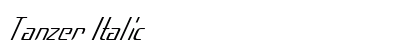 Tanzer Italic preview
