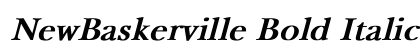 NewBaskerville Bold Italic preview