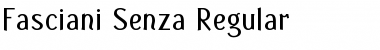 Fasciani-Senza Regular Font