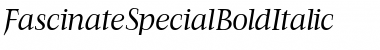 FascinateSpecialBoldItalic Regular Font