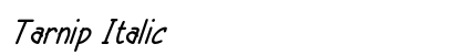 Tarnip Italic preview
