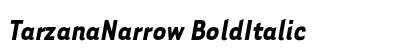 TarzanaNarrow BoldItalic Preview