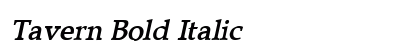 Tavern Bold Italic Preview