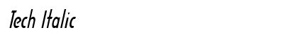 Tech Italic preview