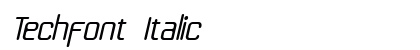 Techfont Italic preview