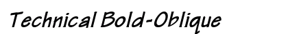Technical Bold-Oblique Preview