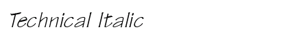 Technical Italic preview
