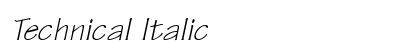 Technical Italic preview
