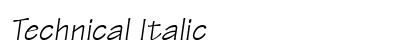 Technical Italic preview