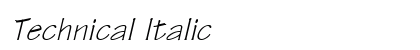 Technical Italic preview