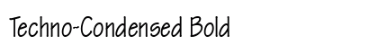 Techno-Condensed Bold Preview