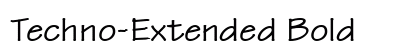 Techno-Extended Bold Preview