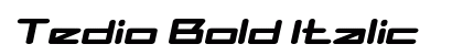 Tedio Bold Italic preview