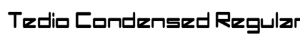 Tedio Condensed Regular Preview