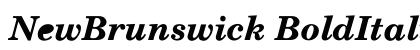 NewBrunswick BoldItalic preview