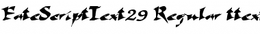 FateScriptText29 Font