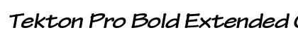 Tekton Pro Bold Extended Oblique Preview