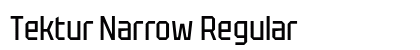 Tektur Narrow Regular Preview