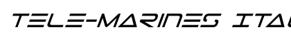 Tele-Marines Italic Italic preview