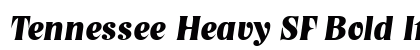 Tennessee Heavy SF Bold Italic Preview