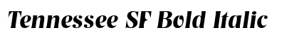 Tennessee SF Bold Italic Preview