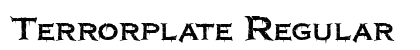 Terrorplate Regular preview