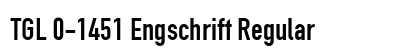 TGL 0-1451 Engschrift Regular preview