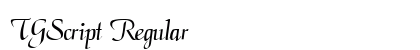 TGScript Regular preview