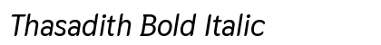 Thasadith Bold Italic Preview