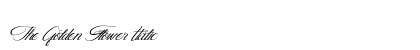 The Golden Flower Italic preview