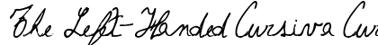 The Left-Handed Cursiva Cursiva preview