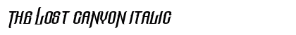 The Lost Canyon Italic preview