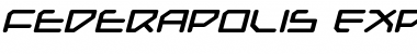 Federapolis Expanded Bold Italic Expanded Bold Italic Font