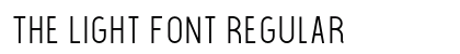 The Light Font Regular preview