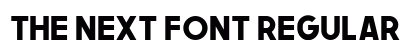 The Next Font Regular preview