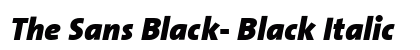 The Sans Black- Black Italic Preview