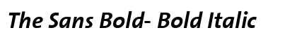 The Sans Bold- Bold Italic Preview