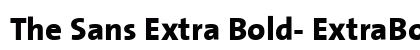 The Sans Extra Bold- ExtraBold Plain Preview