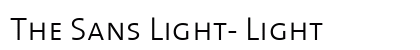 The Sans Light- Light Preview