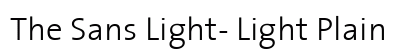 The Sans Light- Light Plain Preview